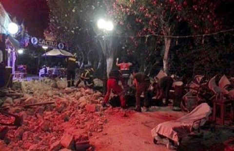 Powerful quake hits Greece, Turkey