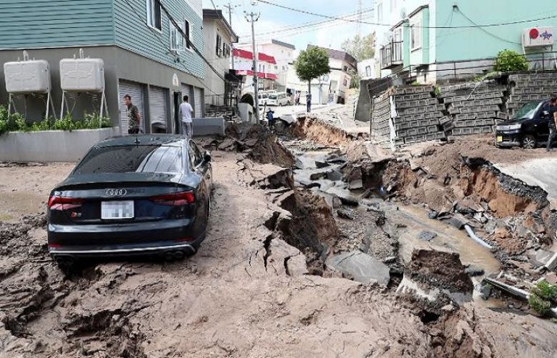 Earthquake buries homes under landslides in Hokkaido, Japan