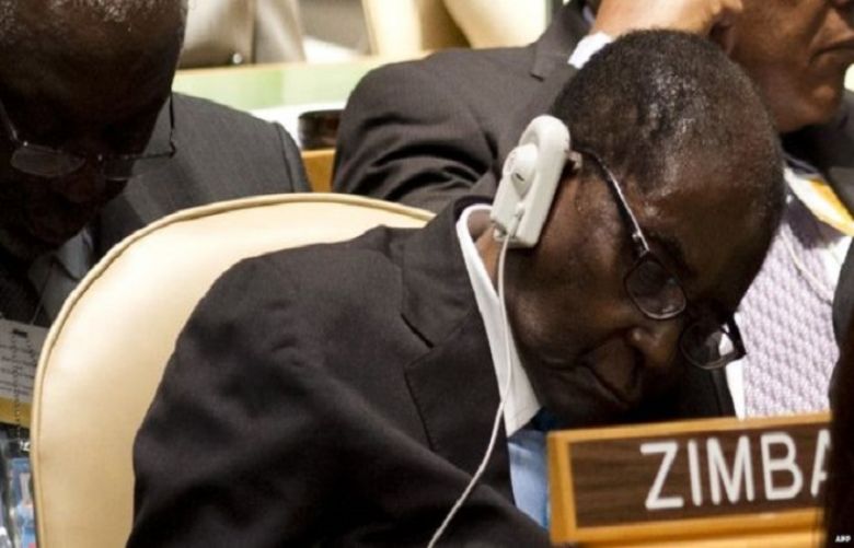 Robert Mugabe&#039;s eyes are sensitive to bright lights, his spokesman said