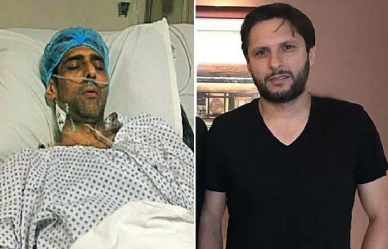 Shahid Afridi to bear expenses for hockey great Mansoor Ahmed&#039;s treatment