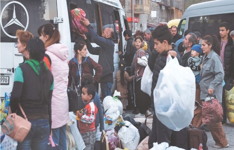 Nearly half of Karabakh’s population seeks refuge in Armenia