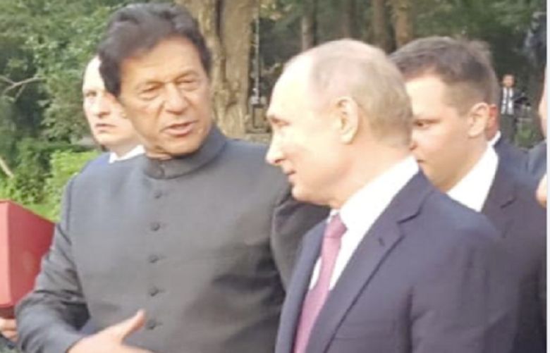 Prime Minister Imran Khan on Thursday held an informal meeting with Russian President Vladimir Putin