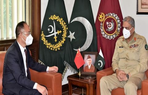 Chinese Ambassador to Pakistan Mr Nong Rong, called on General Qamar Javed Bajwa
