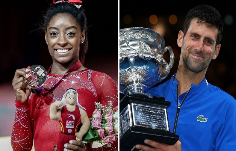 Gymnast Simone Biles and tennis player Novak Djokovic won the top prizes at the 2019 Laureus World Sports Awards.