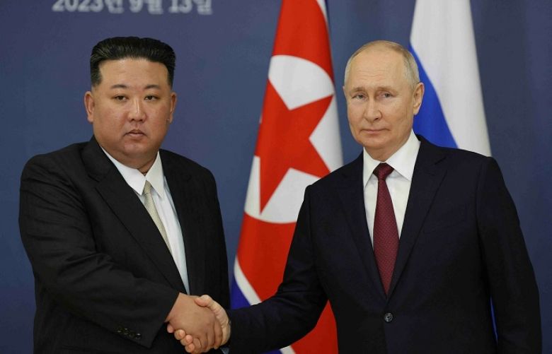 North Korean leader Kim Jong Un and Russian President Vladimir Putin