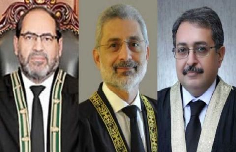 Commission includes Justice Qazi Faiz Isa, Justice Amir Farooq and Naeem Akhtar Afghan.