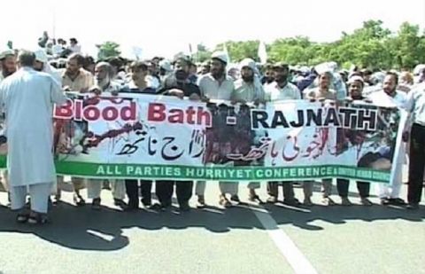 APHC holds anti-Rajnath rally in Islamabad