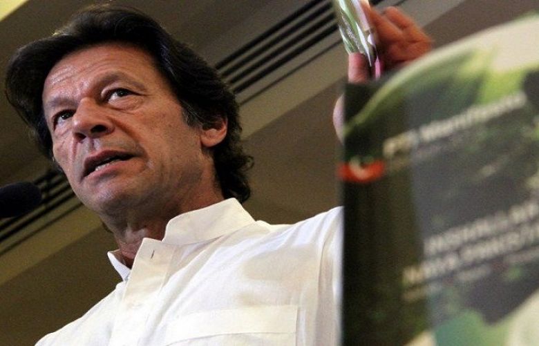 Imran unveils party manifesto, vows to make Pakistan a welfare state