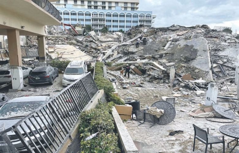12-storey building collapses in Florida