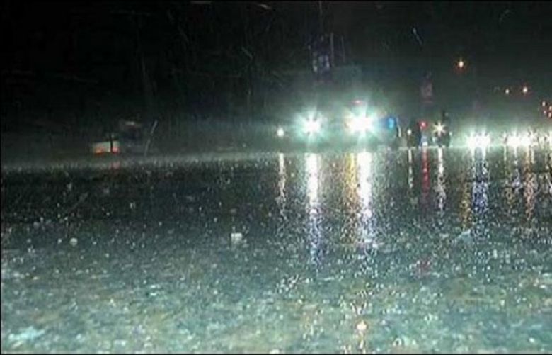 Rainfall in several Karachi areas