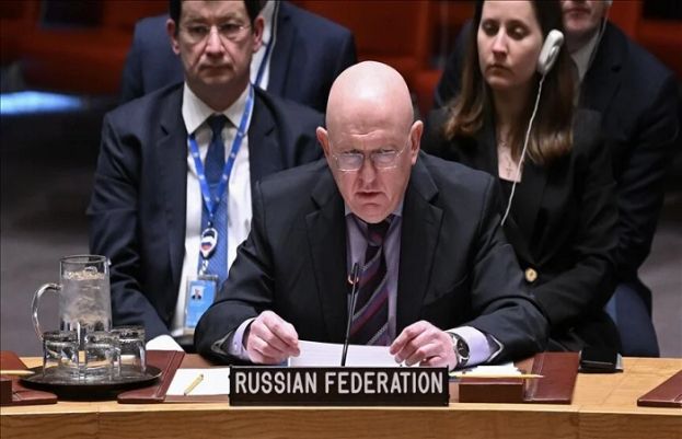 Russia&#039;s Permanent Representative to the UN Vassily Nebenzia