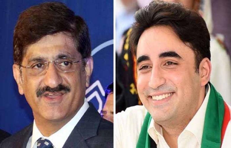 Pakistan Peoples Party (PPP) Chairman Bilawal Bhutto Zardari and Sindh Chief Minister Murad Ali Shah