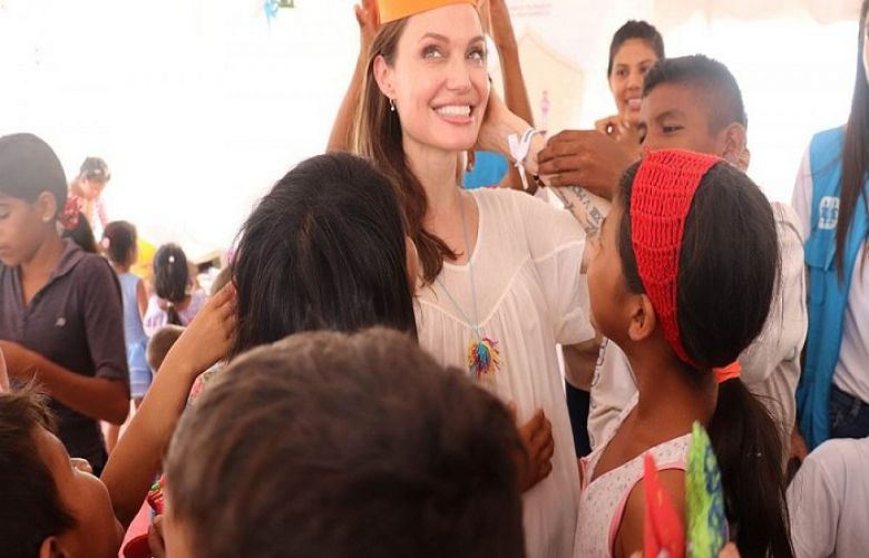 Hollywood star Angelina Jolie urges international support for Venezuelan children