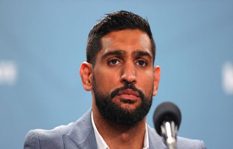 Photo of Amir Khan answers question about returning to boxing ring   
