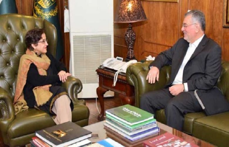 Secretary-General of ECO Dr Hadi Soleimanpour and Foreign Secretary of Pakistan Tehmina janjua