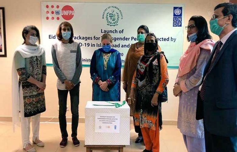 The Ministry of Human Rights has launched Eid relief packages for coronavirus affected transgenders with the support of the United Nations Development Program( UNDP)