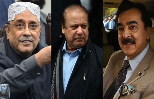 Asif zardari, Nawaz Sharif, Yousuf Raza Gillani