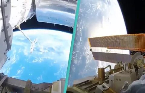 Astronaut’s spacewalk video unveils jaw-dropping scenes of Earth