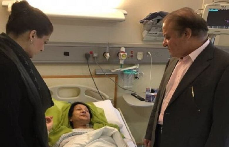 Decision to remove Kulssom Nawaz&#039;s life support to be taken on Monday: Shehbaz