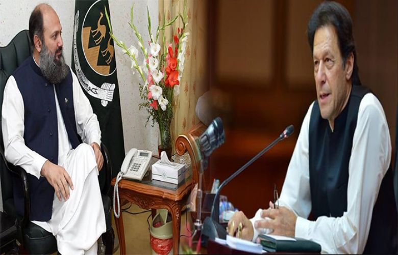 Balochistan Chief Minister Jam Kamal Khan telephoned Prime Minister Imran