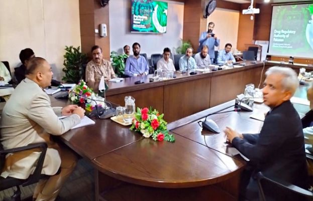 Minister for National Health Services Abdul Qadir Patel chairing a meeting