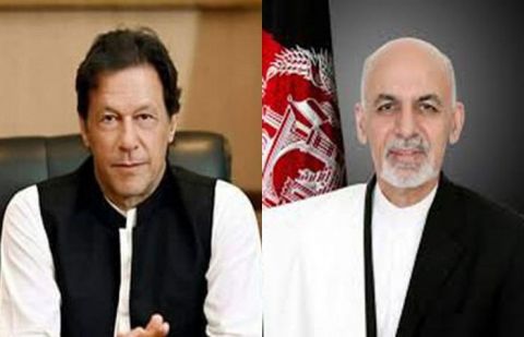 Prime Minister Imran Khan and Afghan President Ashraf Ghani
