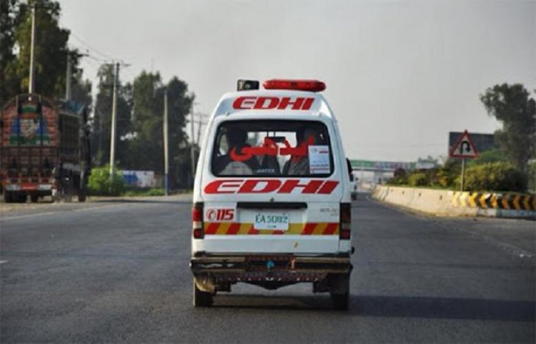 A speeding passenger bus crushed at least two people to death in Karachi