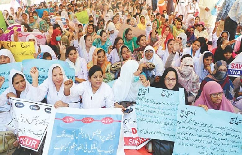 Nurses recruited for Covid-19 duty protest non-payment of salaries