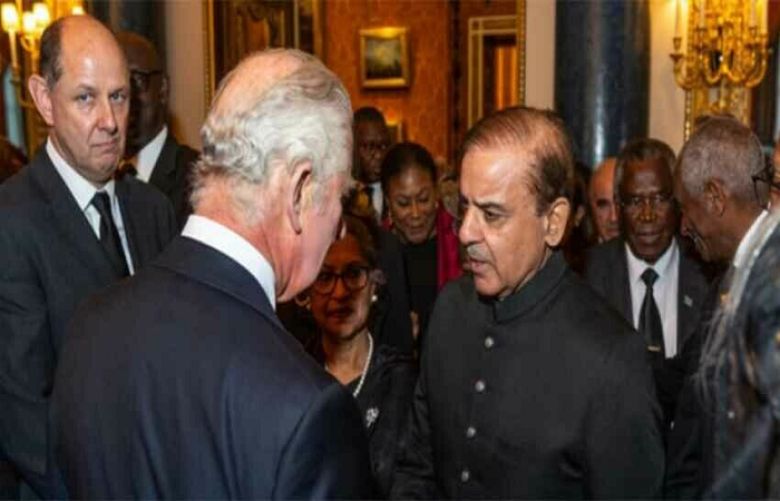 PM Shehbaz condoles with King Charles III during reception