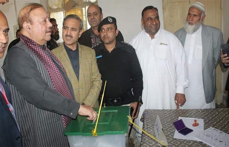 Polling for the by-election on LA-III Mirpur, Azad Jammu and Kashmir kicked off today