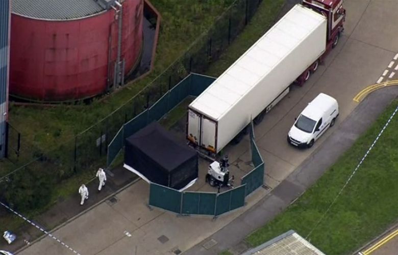 British police find 39 dead in truck container