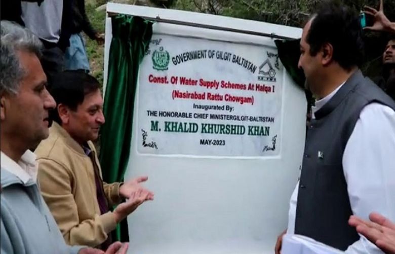 Gilgit-Baltistan CM inaugurates 5km link road in Ratto, Nasirabad Water Supply Scheme