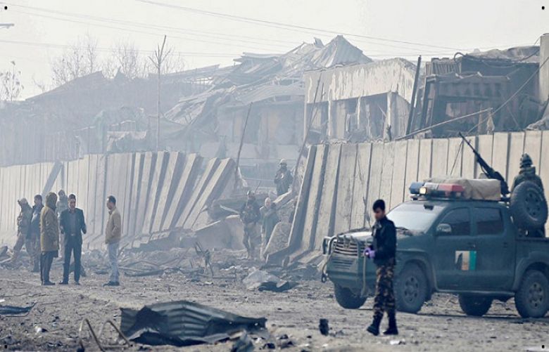 Two explosions went off at a celebration in a stadium in the Afghan city of Lashkar Gah 