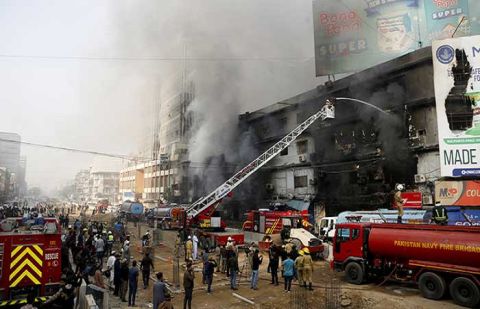 The Sindh Building Control Authority has declared Rimpa Plaza "unsafe" following the deadly Gul Plaza fire