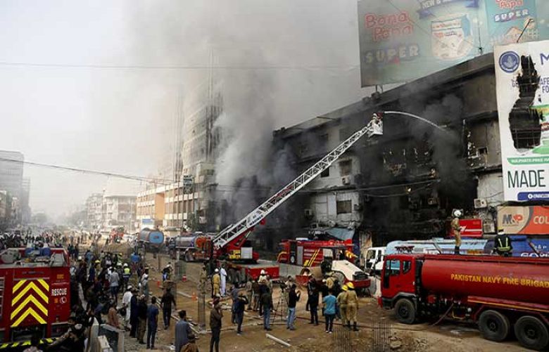 The Sindh Building Control Authority has declared Rimpa Plaza "unsafe" following the deadly Gul Plaza fire