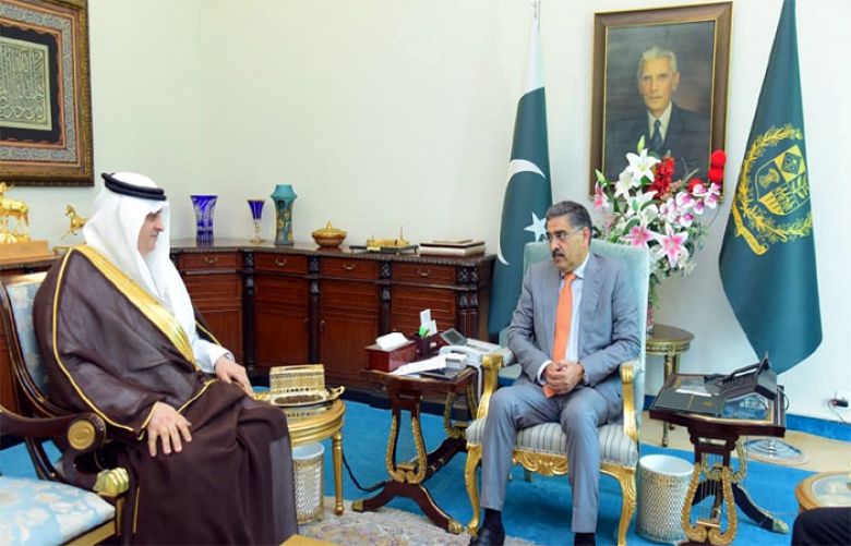 Saudi Ambassador calls on Caretaker PM Anwaar-ul-Haq Kakar