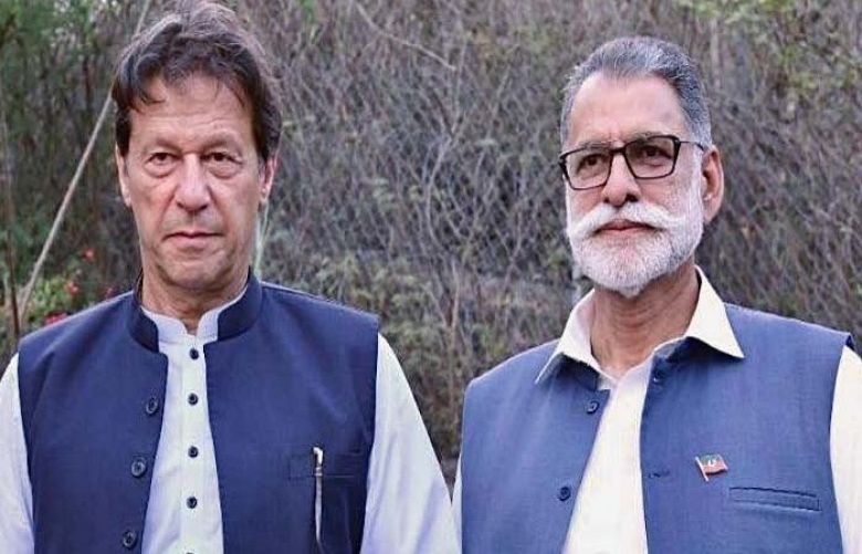 PM Imran Khan and Sardar Abdul Qayyum Niazi 