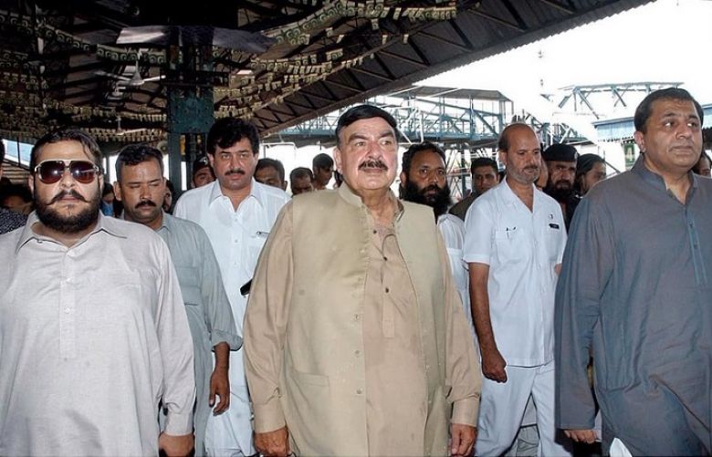 Railways Minister Sheikh Rasheed 