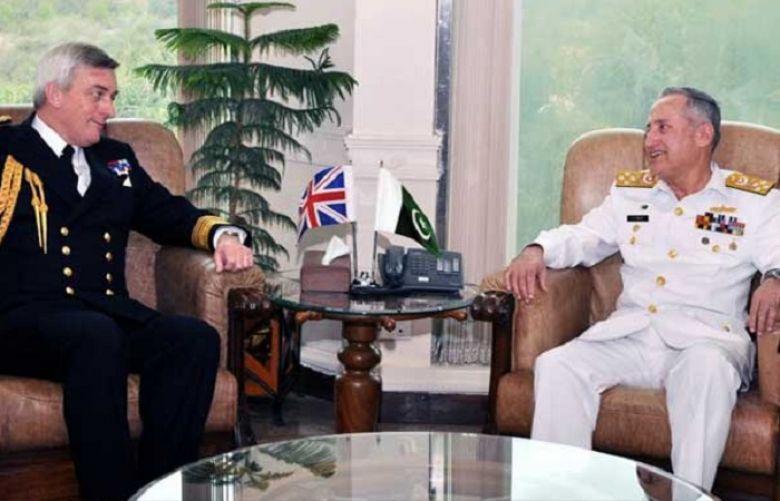 British, Pakistan Naval Chiefs Discuss Bilateral Cooperation  