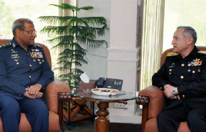 Air Chief Marshal Sohail Aman holds farewell meeting with Chief of Naval Staff