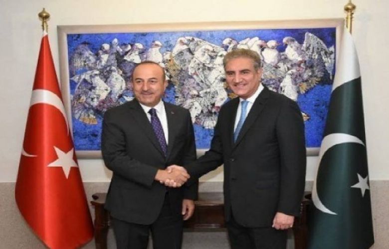 Foreign Minister Shah Mahmood Qureshi on Friday called his Turkish counterpart Mevlut Cavusoglu