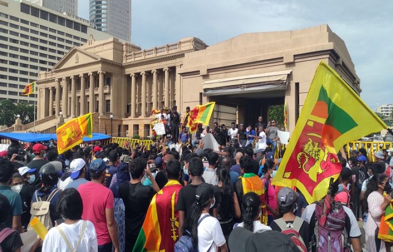 protest in Sri Lanka