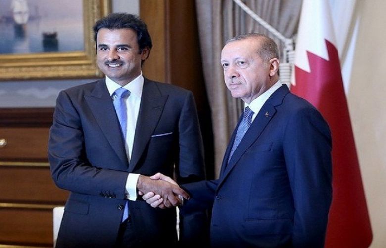 Qatar’s Emir Tamim bin Hamad Al-Thani met President Tayyip Erdogan