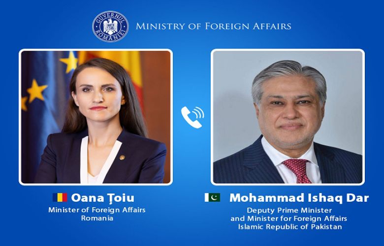Romanian Minister of Foreign Affairs Oana Țoiu has appreciated Pakistan’s diplomatic efforts