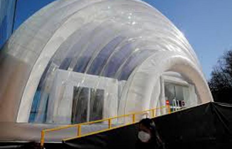 South Korea unveils inflatable isolation ward for COVID-19 patients