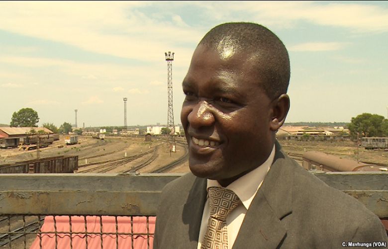 Nyasha Maravanyika, spokesperson National Railways of Zimbabwe says once the company is recapitalized, it will be ready to lead the country’s economic recovery from its base in Bulawayo, Nov. 21, 2018.
