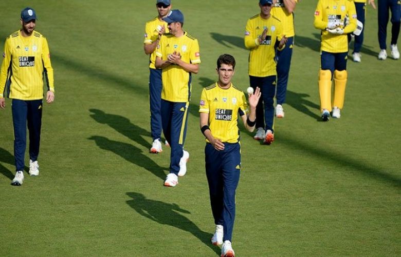 Shaheen Afridi picks four wickets in four balls during T20 Blast