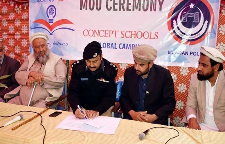 Mardan police department has signed an agreement with Concept Schools Systems