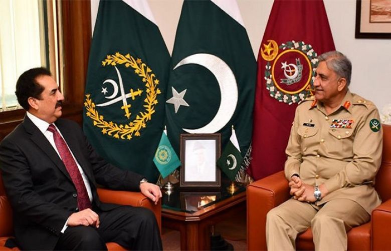General (retired) Raheel Sharif called on COAS General Qamar Javed Bajwa