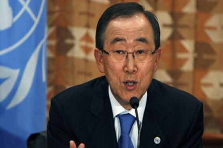 Global action vital to end Syrian violence: Ban Ki-moon